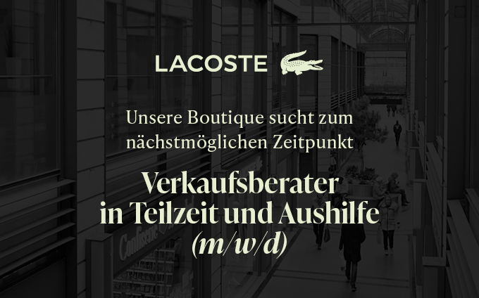 Lacoste sucht Verstärkung